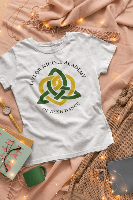 TNA T-Shirts, custom Irish dance school apparel, Irish dance logo clothing, Irish dance school spirit wear, dance school merch