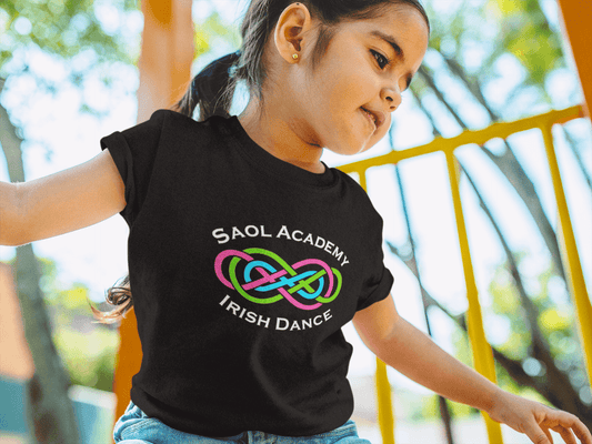 Saol Toddler T-Shirt, Saol School Jumper, Kids Irish Dancewear, Irish Dance Apparel Irish Dance School Uniforms Custom Irish Dance Costumes Irish Dancewear Online Irish Dance Practice Wear Irish Dance Team Apparel Comfortable Irish Dance Clothing