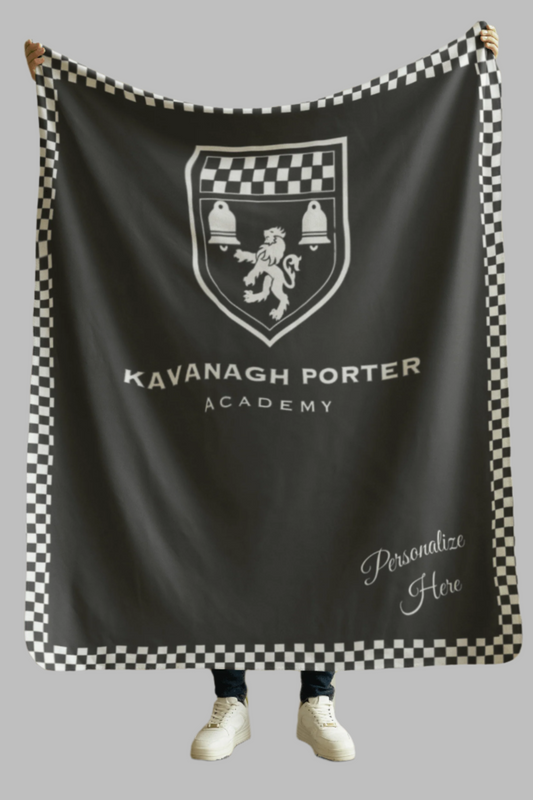 KPA's Personalized Velveteen Plush Blanket Irish dance school gear Irish dance apparel Custom Irish dance school jackets Irish dance team bags Irish dance hoodies Dance school merchandise Irish dance supporter gear Personalized Irish dance school clothing