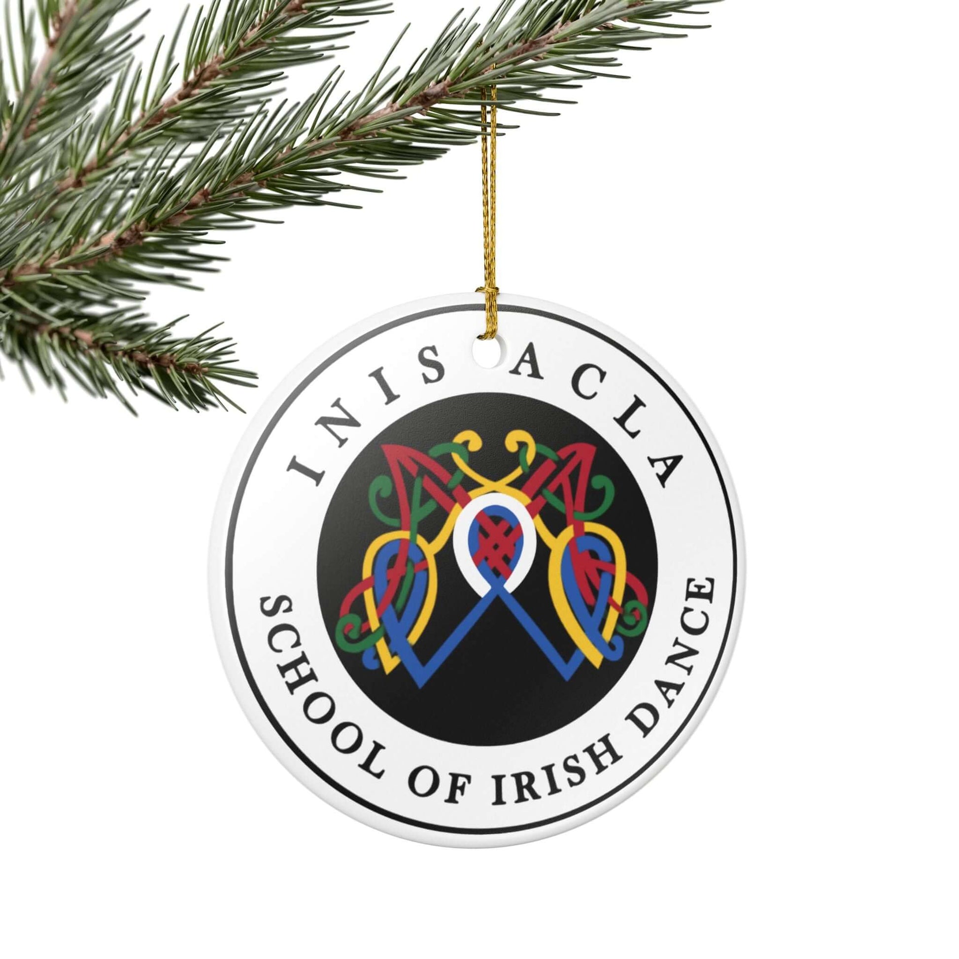 Inis Acla, Irish Dance Christmas Ornament, School Ornament, Irish Dance School Merch