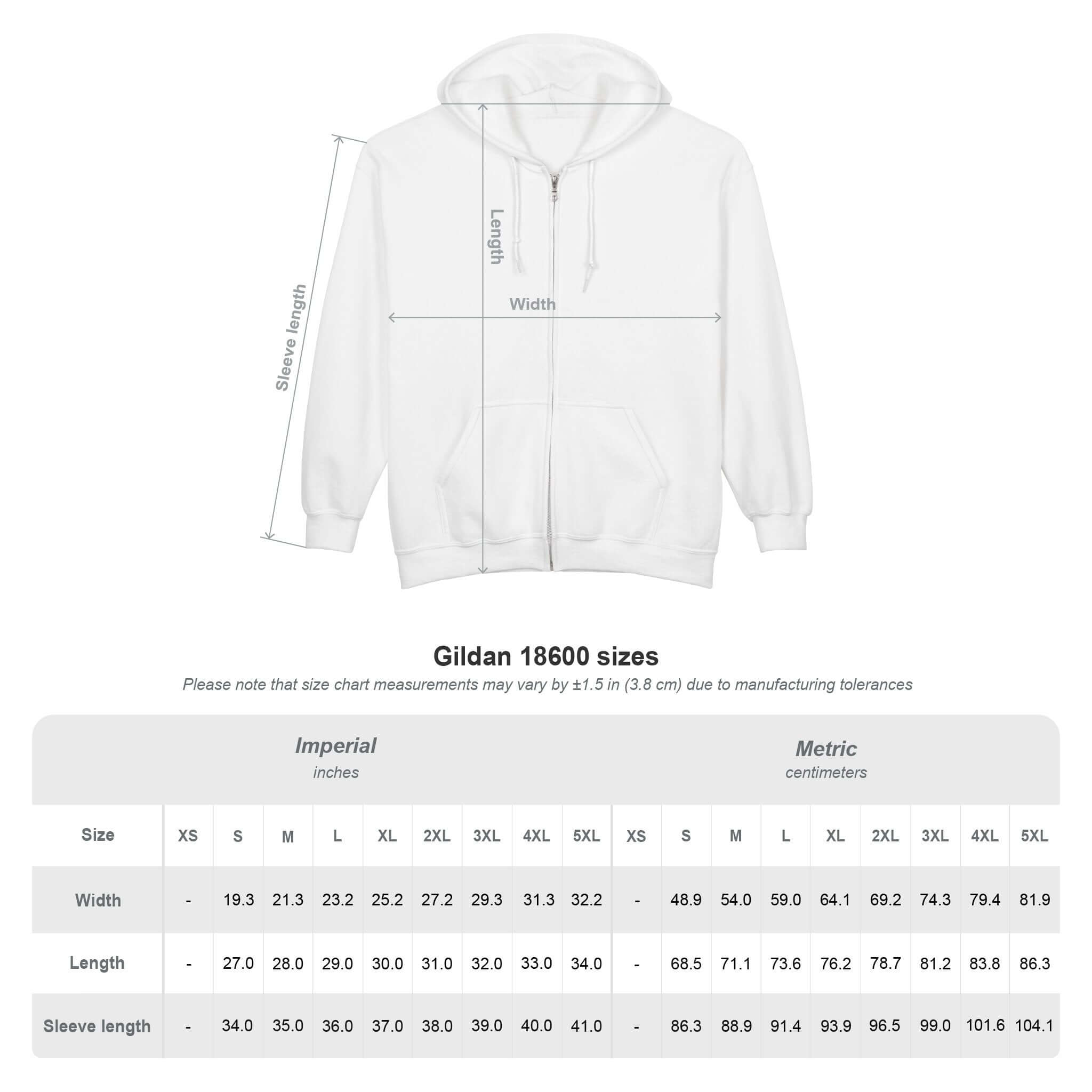 McHugh Adult Personalized Full Zip Hoodie