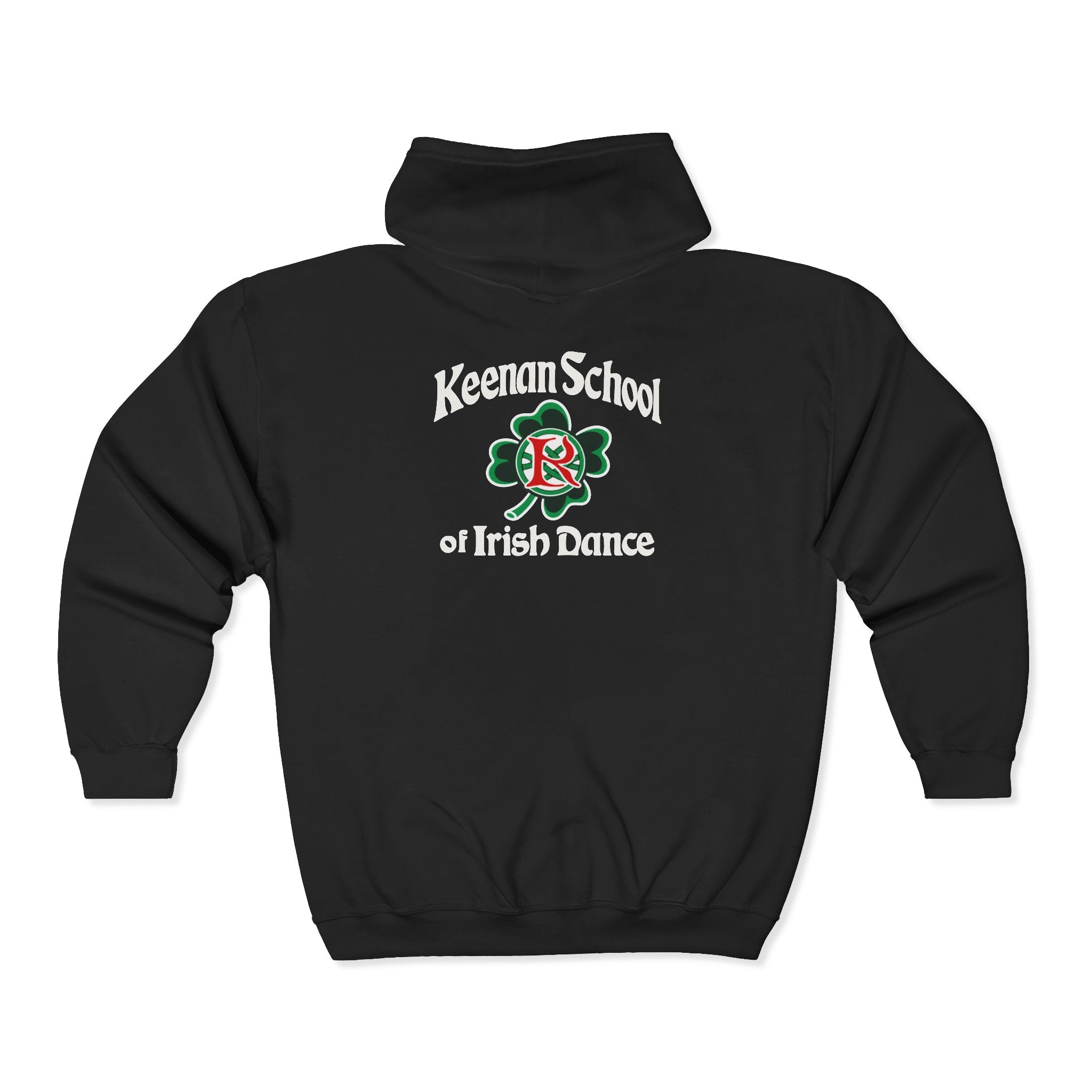 Keenan zip hoodie, back graphic view