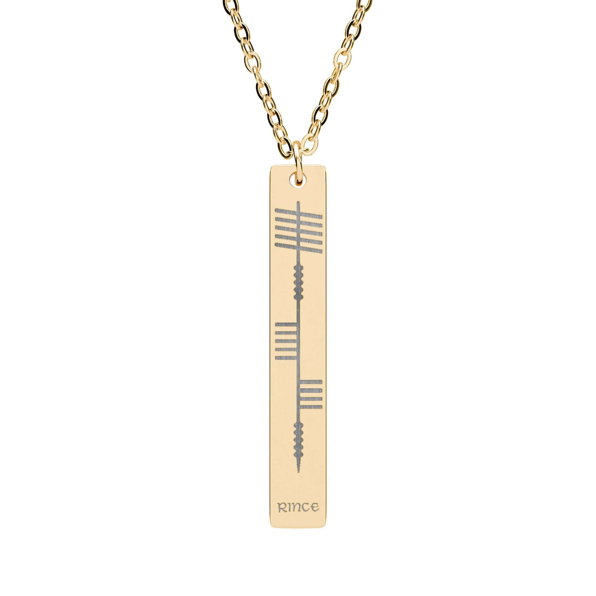 Rince Ogham Heritage Necklace, Irish "Dance" Necklace
