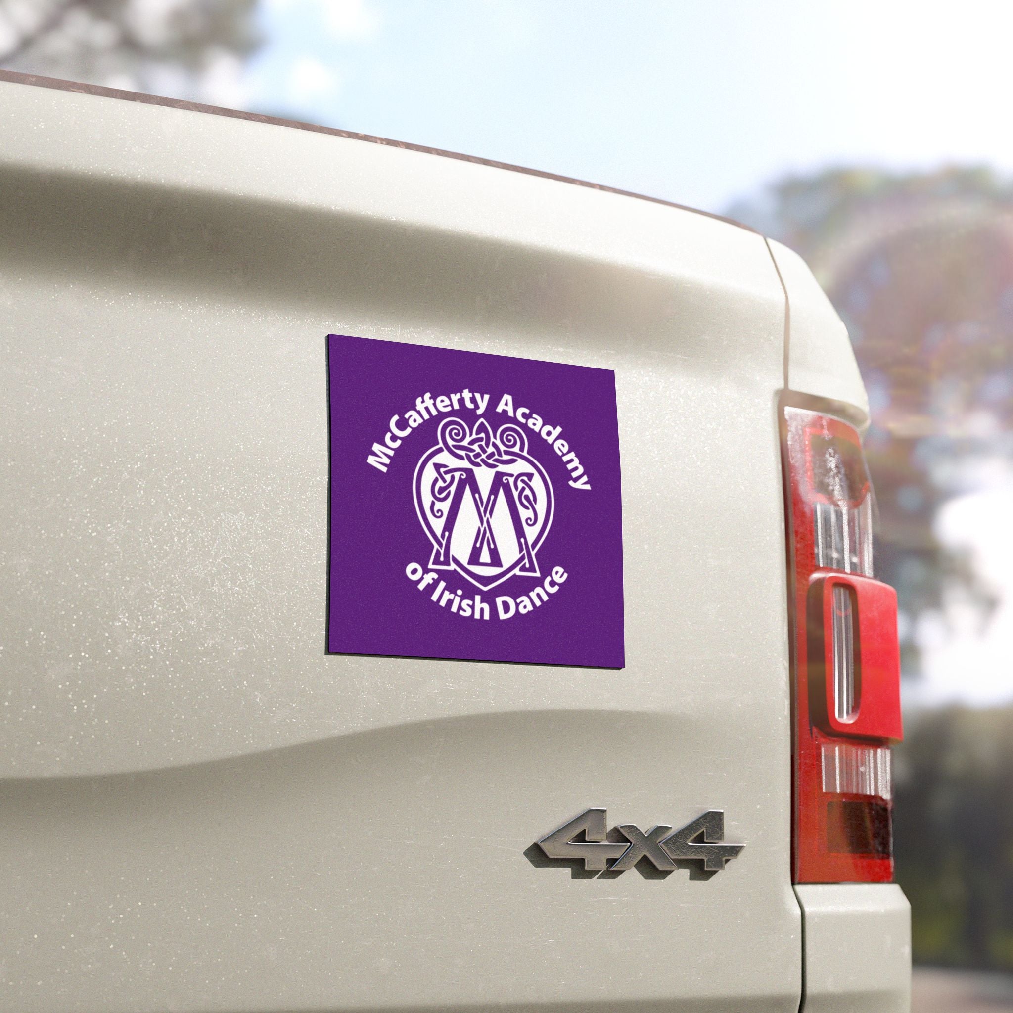Car Magnet — McCafferty Academy of Irish Dance Logo (Purple)