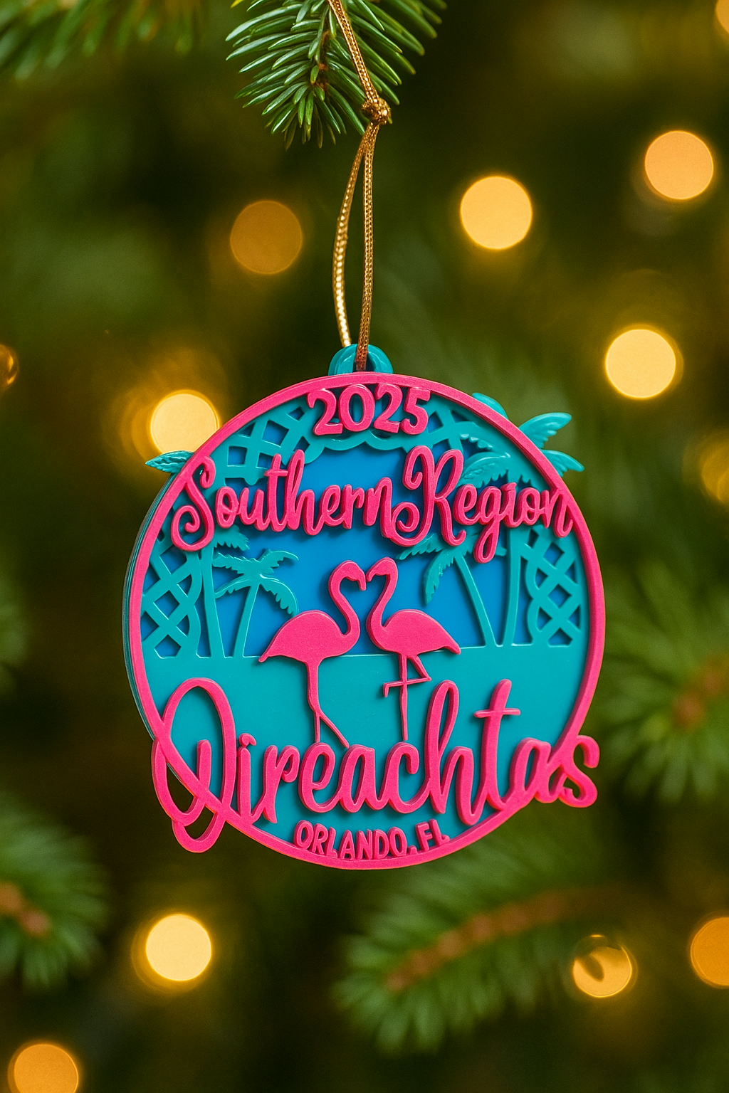 2025 southern region oireachtas ornament, orlando irish dance gift, custom irish dance school apparel, irish dance team gear, irish dance logo clothing, personalized irish dance apparel, irish dance school spirit wear, custom dance team ornament, feis christmas ornament, irish dancer keepsake
