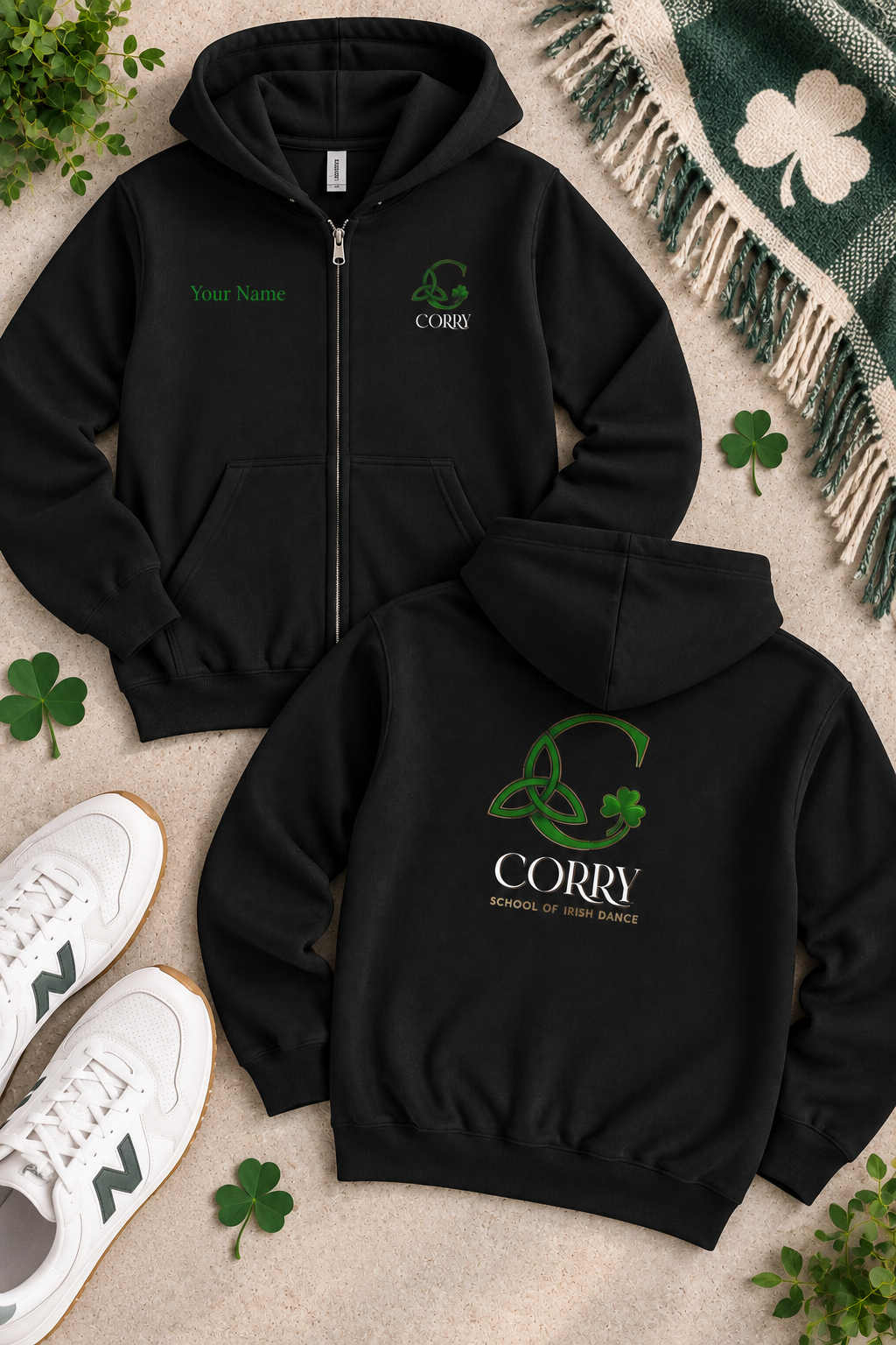 Personalized Corry School of Irish Dance Adult Hoodie
