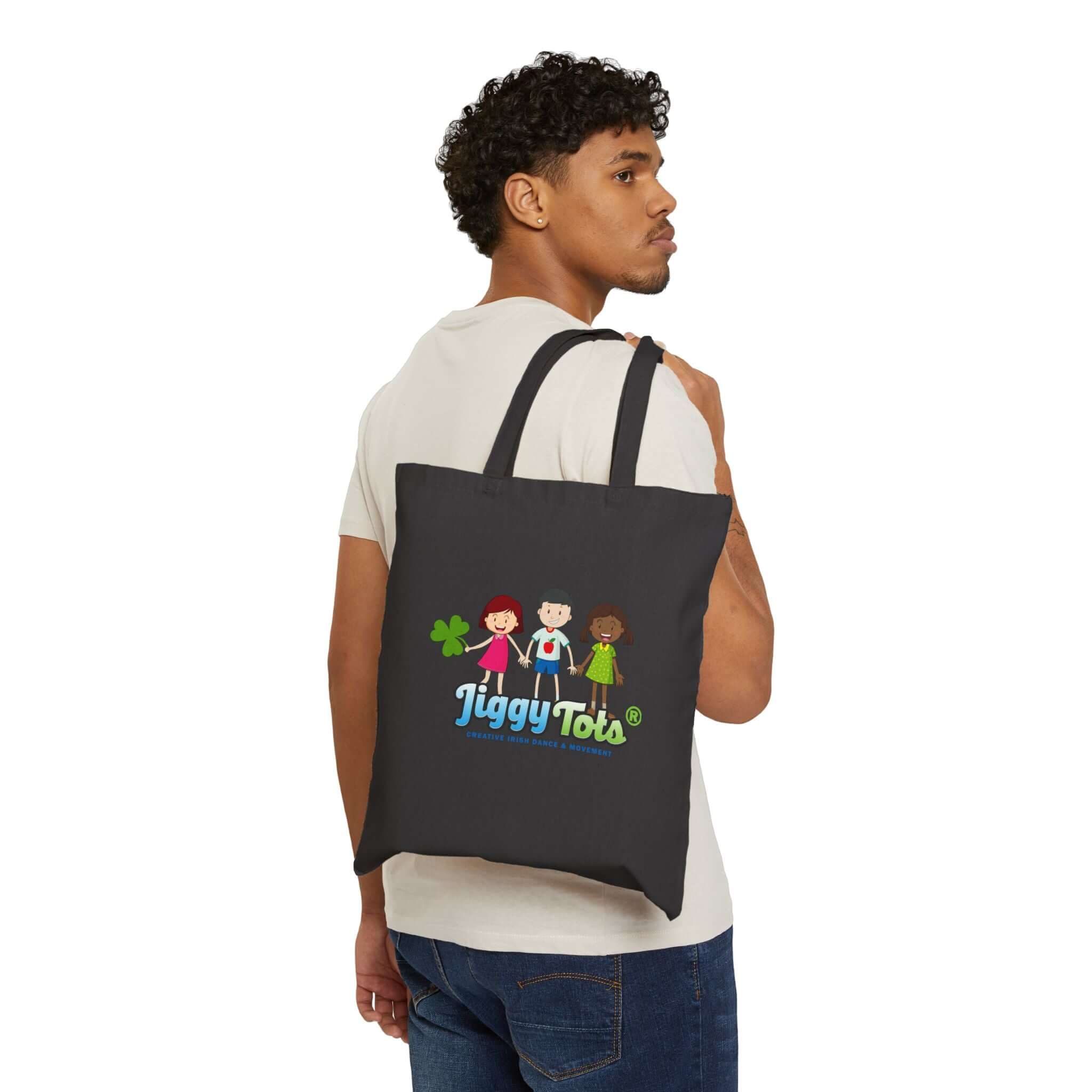 Jiggy Tots Canvas Tote Bag, Irish Dance Apparel Irish Dance School Uniforms Custom Irish Dance Costumes Irish Dancewear Online Irish Dance Practice Wear Irish Dance Team Apparel Comfortable Irish Dance Clothing Kids Irish Dancewear