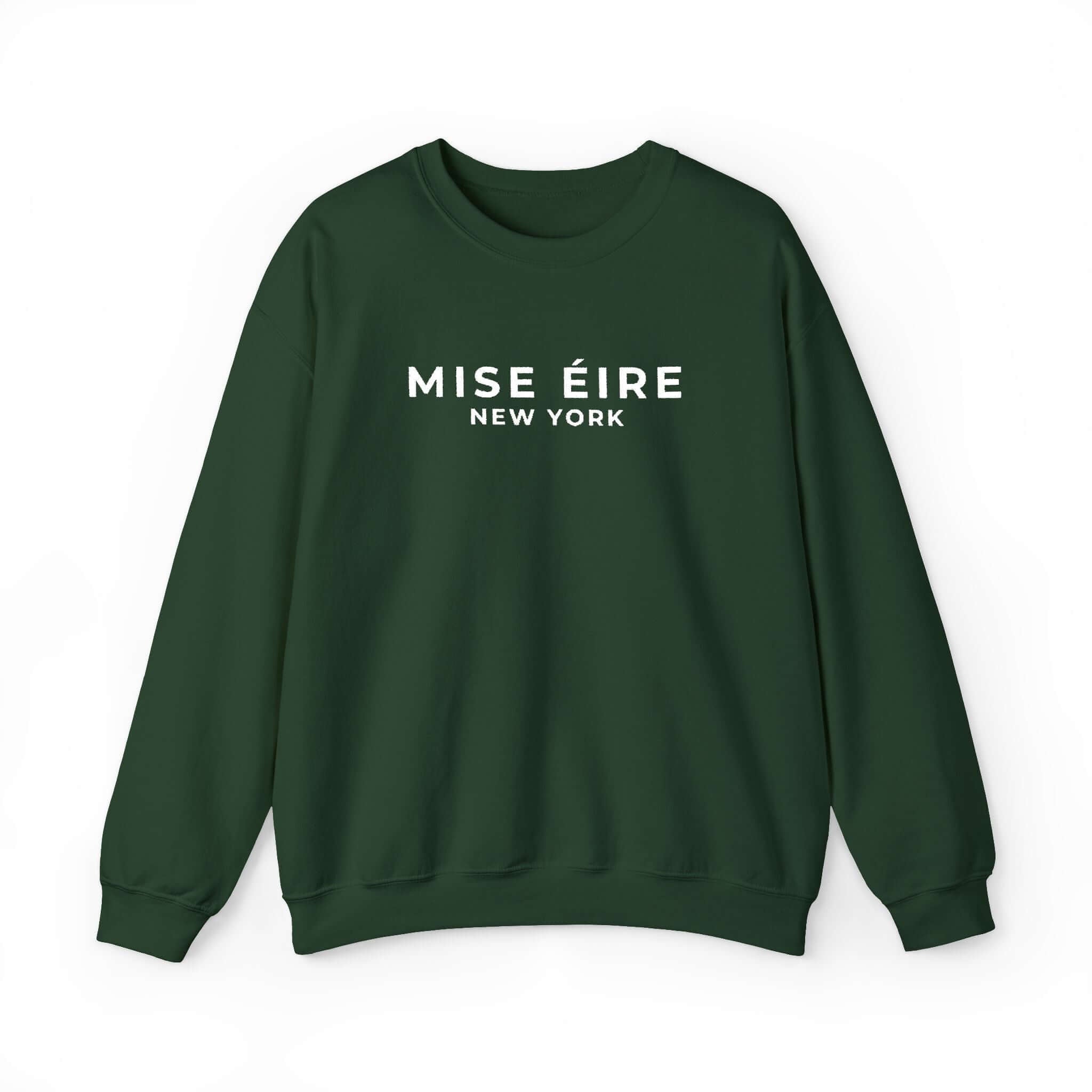 Mise Éire Embroidered Gildan Crewneck Sweatshirt | Irish Dance School Apparel