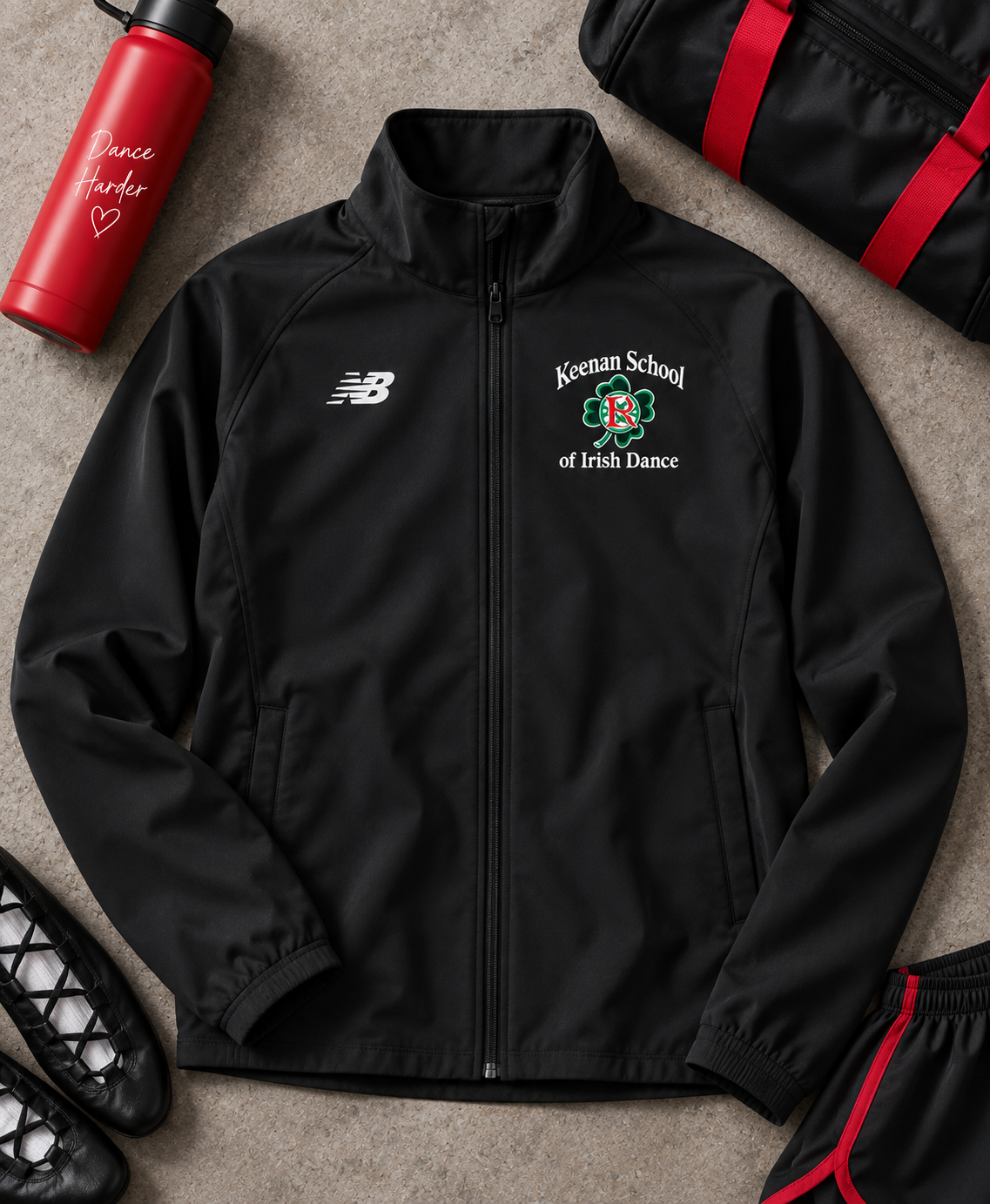 Keenan New Balance away jacket, front view