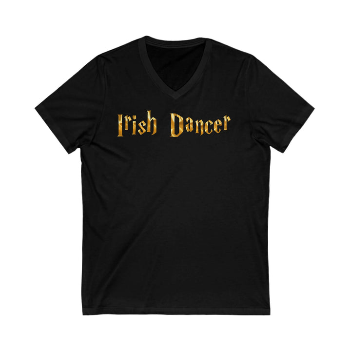 Irish Dance Wizard Unisex Jersey Short Sleeve V-Neck Tee