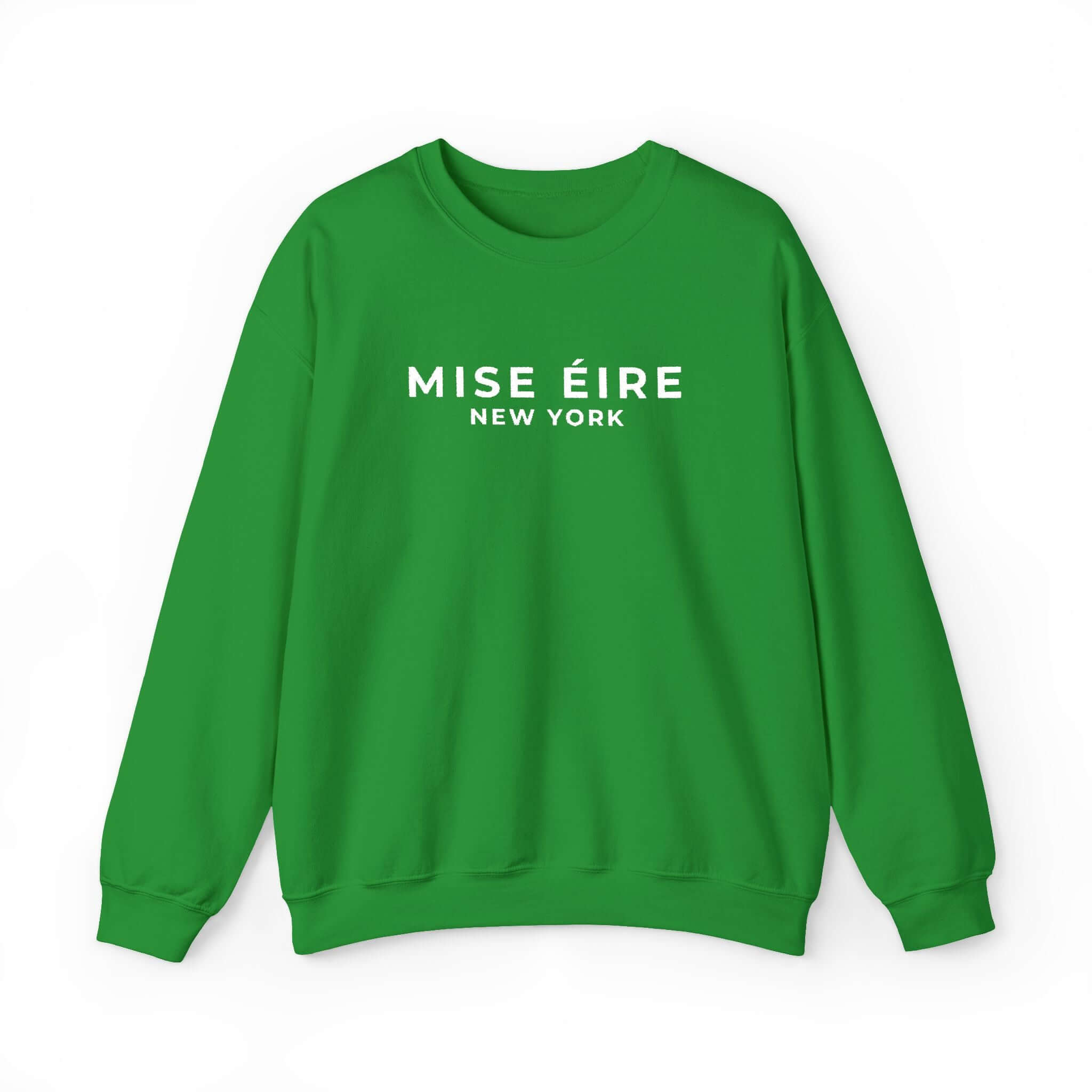 Mise Éire Embroidered Gildan Crewneck Sweatshirt | Irish Dance School Apparel