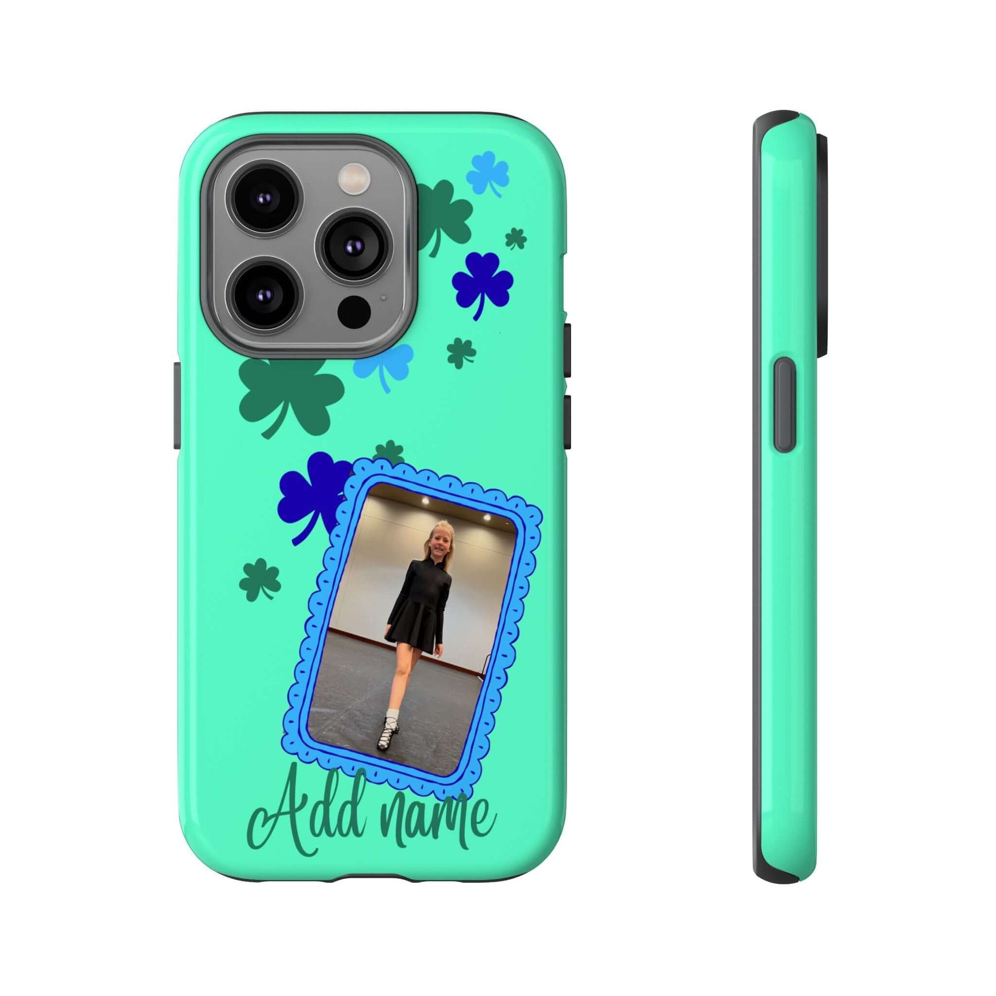 Shamrock Phone Case, Irish Dance Phone Case, Personalized