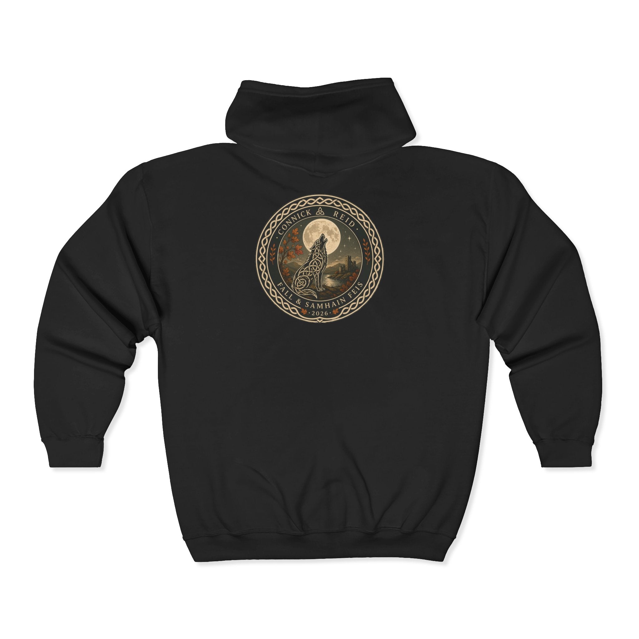 Connick School & Reid Academy Fall & Samhain Feis Full Zip Hoodie