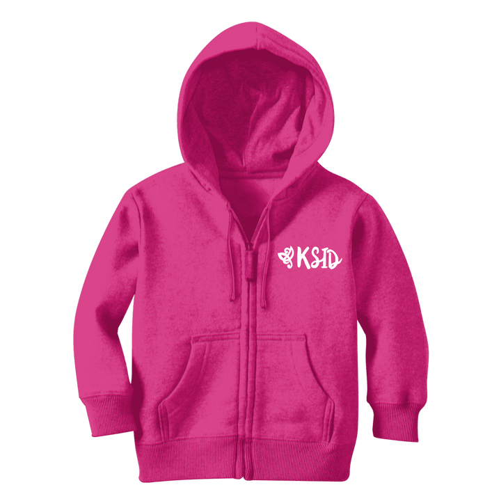 KSID Classic Kids Zip HoodieHave your little ones embrace classic style with our Kids Zip Hoodie. Featuring a full zip and kangaroo pocket, this hoodie is perfect for everyday wear. The soft cotton fabric provides a comfortable and ideal printing surface