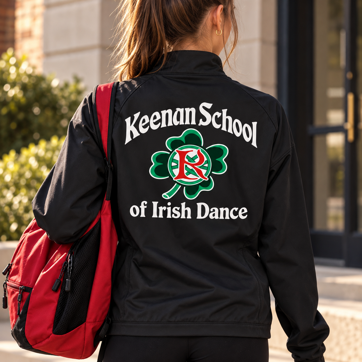 Keenan New Balance away jacket, back logo view