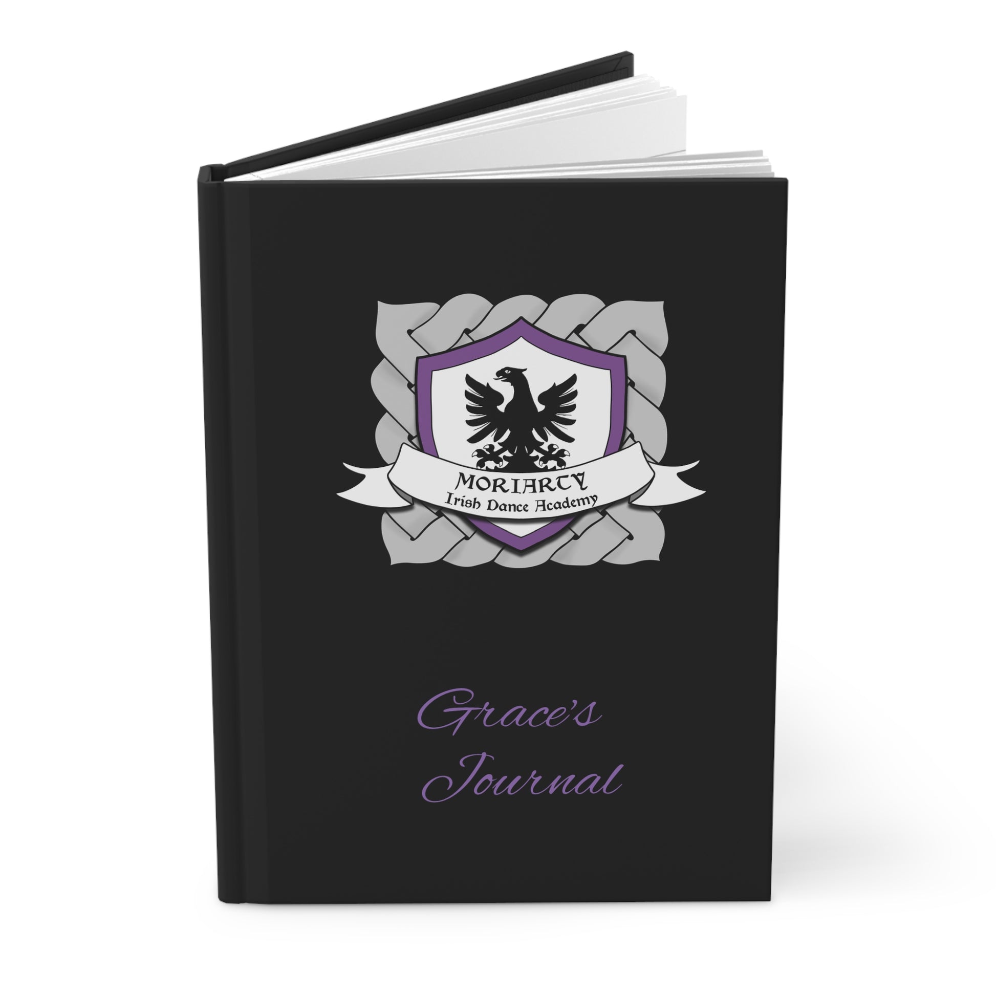 Moriarty Personalized Journal, affordable Irish Dance School Merch, Irish Dance Logo Gear, Irish Dance School Gear, Irish Dance Gift, Irish Dance Notebook