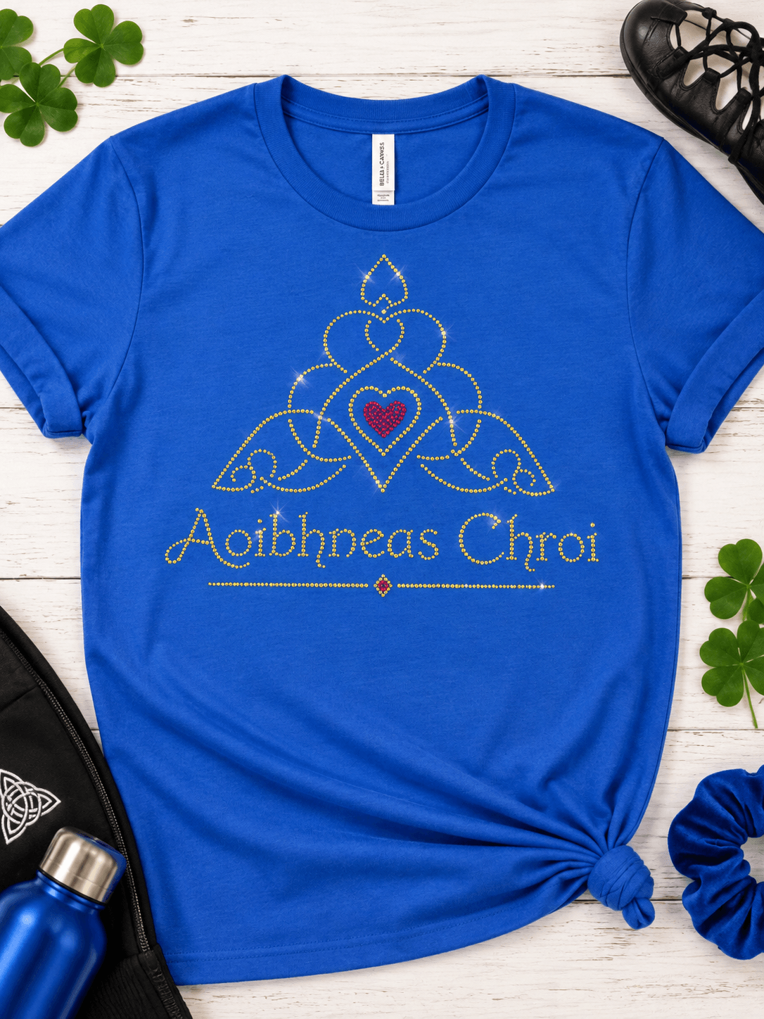 AC Irish Dance (Aoibhneas Chroí) Rhinestone Tee – Irish dance apparel and Irish dance gifts