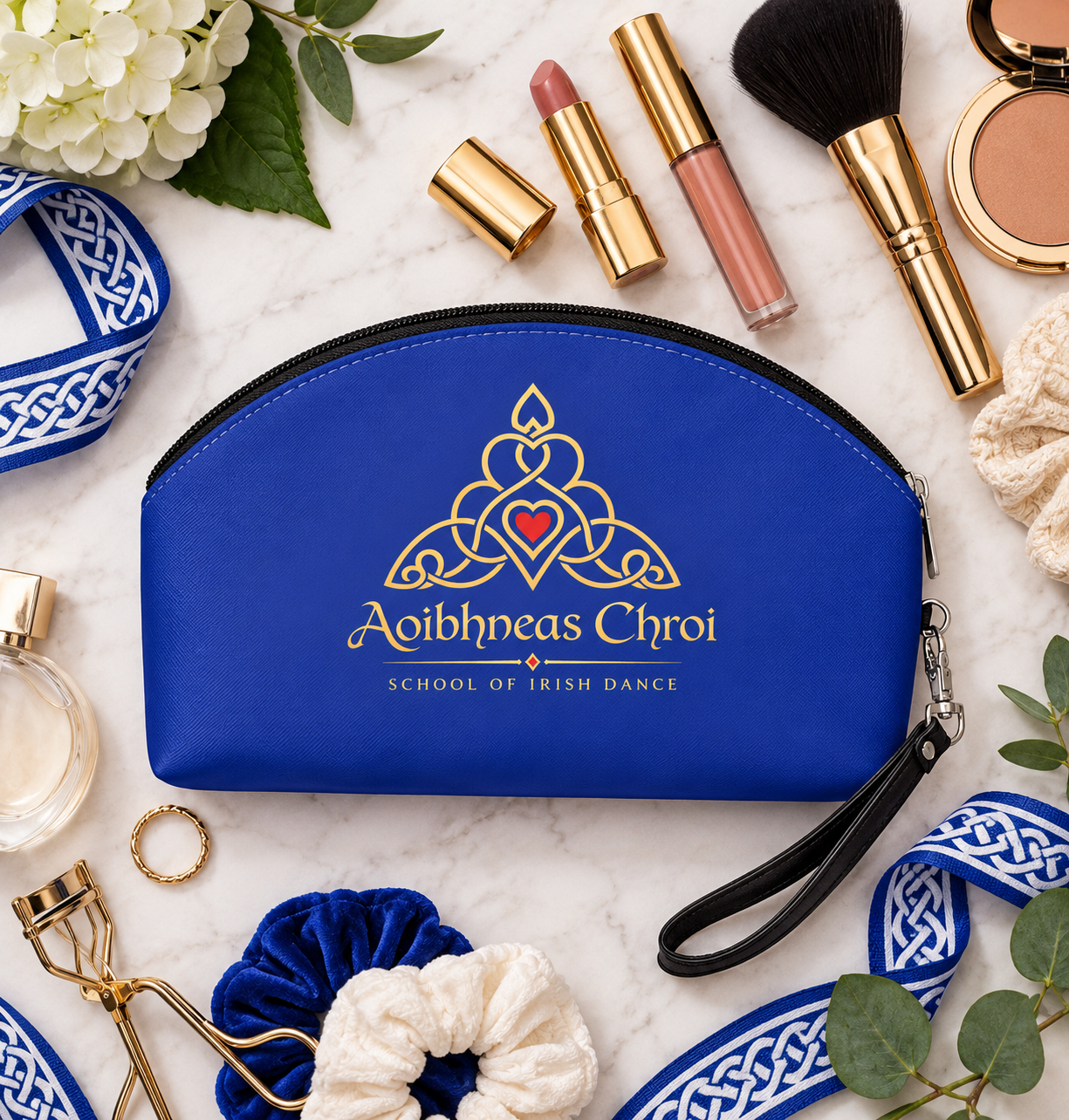 Aoibhneas Chroí Irish Dance School Personalized Makeup Bag