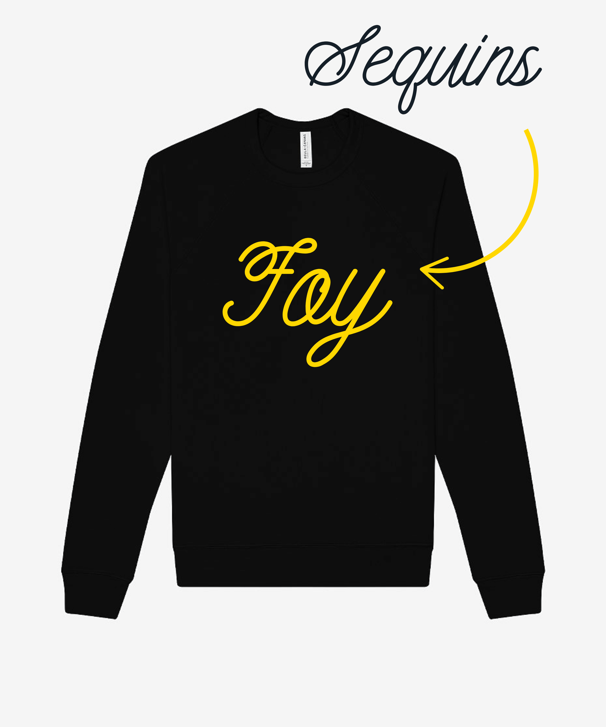 Foy Sweatshirt, Sequin Sweatshirt, Irish Dance Apparel Irish Dance School Uniforms, where to get Irish dance school sweatshirts with logo