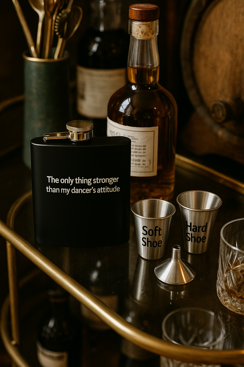 Barware, Irish Dance Gift Set, Irish Dance Flask, Dancer Parent Gifts, Feis Essentials, Funny Irish Dance Gifts, Hard Shoe Soft Shoe, Irish Dance Teacher Gift, Adult Irish Dance Accessories, Irish Feis Barware, Nationals Gift Idea