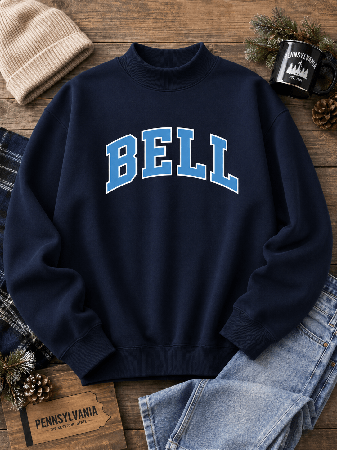 Irish Step Dancing Gifts, Bell Mockneck