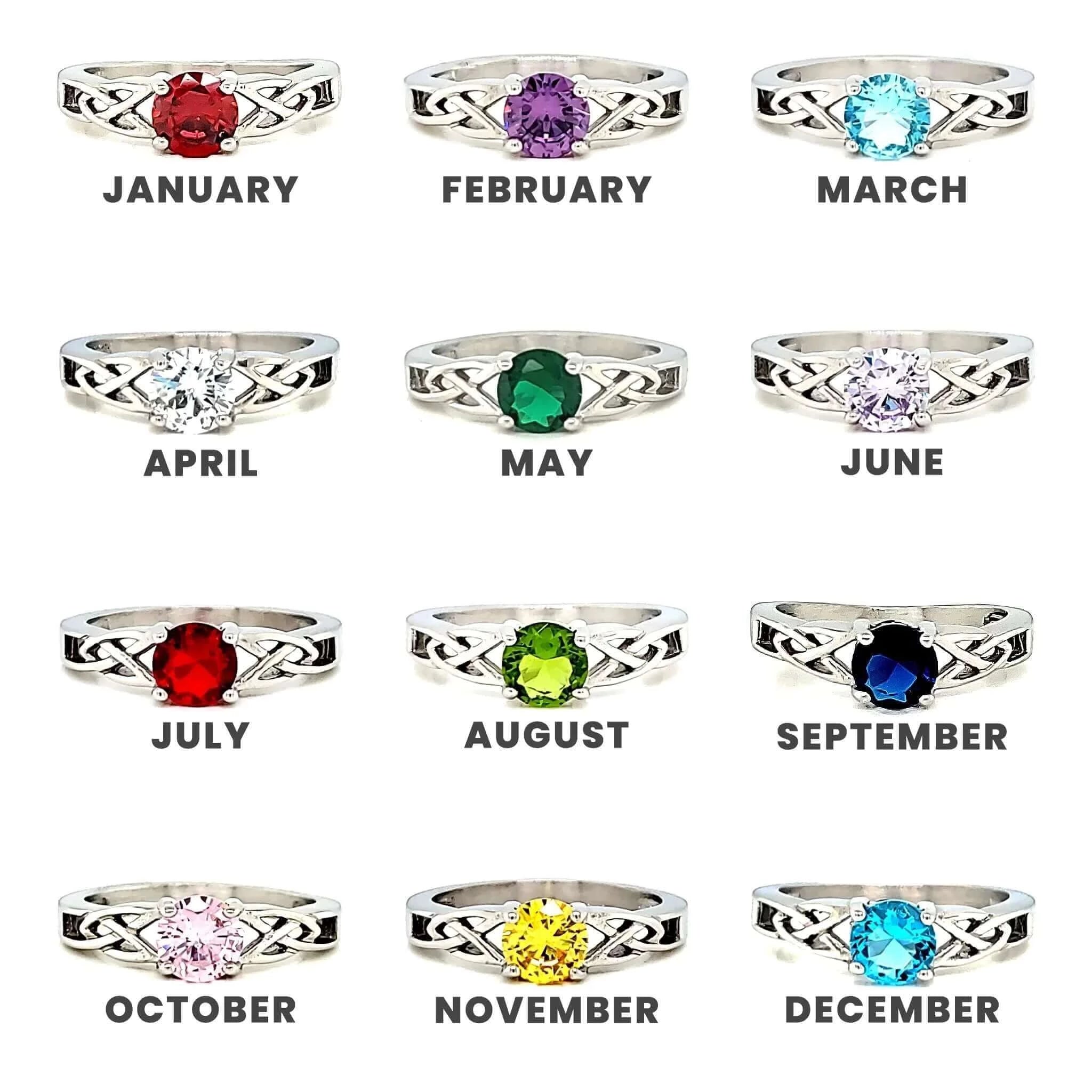 Celtic Birthstone RingRingAnniversary Gift,Anniversary Gifts,Anniversary RIng,Birthday,birthday gift,Birthday Gift for her,Birthday Gift for Irish Dancer,Birthday Gifts,birthday present,birthstone ring,celtic,celtic apparel,Celtic Christmas Gift,celtic cl
