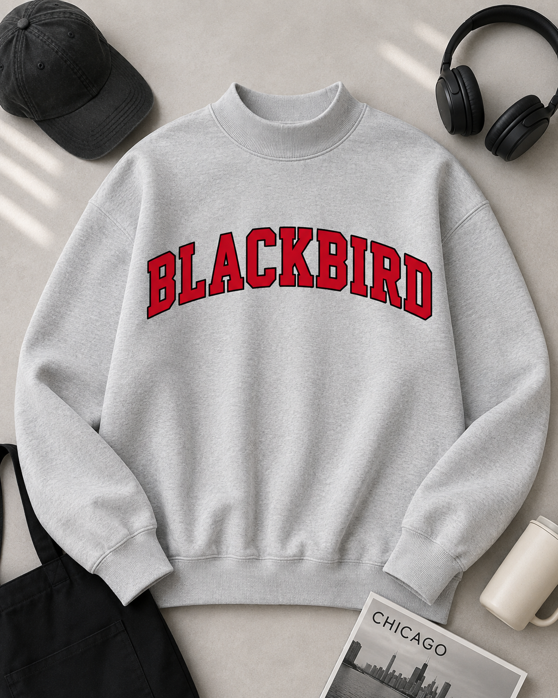 Blackbird Mockneck Sweatshirt- **Pre-order, ships by Oct 1**