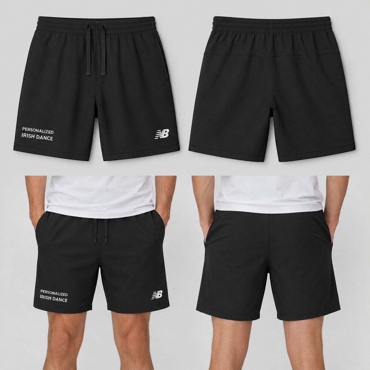 Boys Irish Dance Shorts, Mens Irish Dance Shorts, New Balance Shorts, Dance Shorts for Boys, Dance shorts for Men