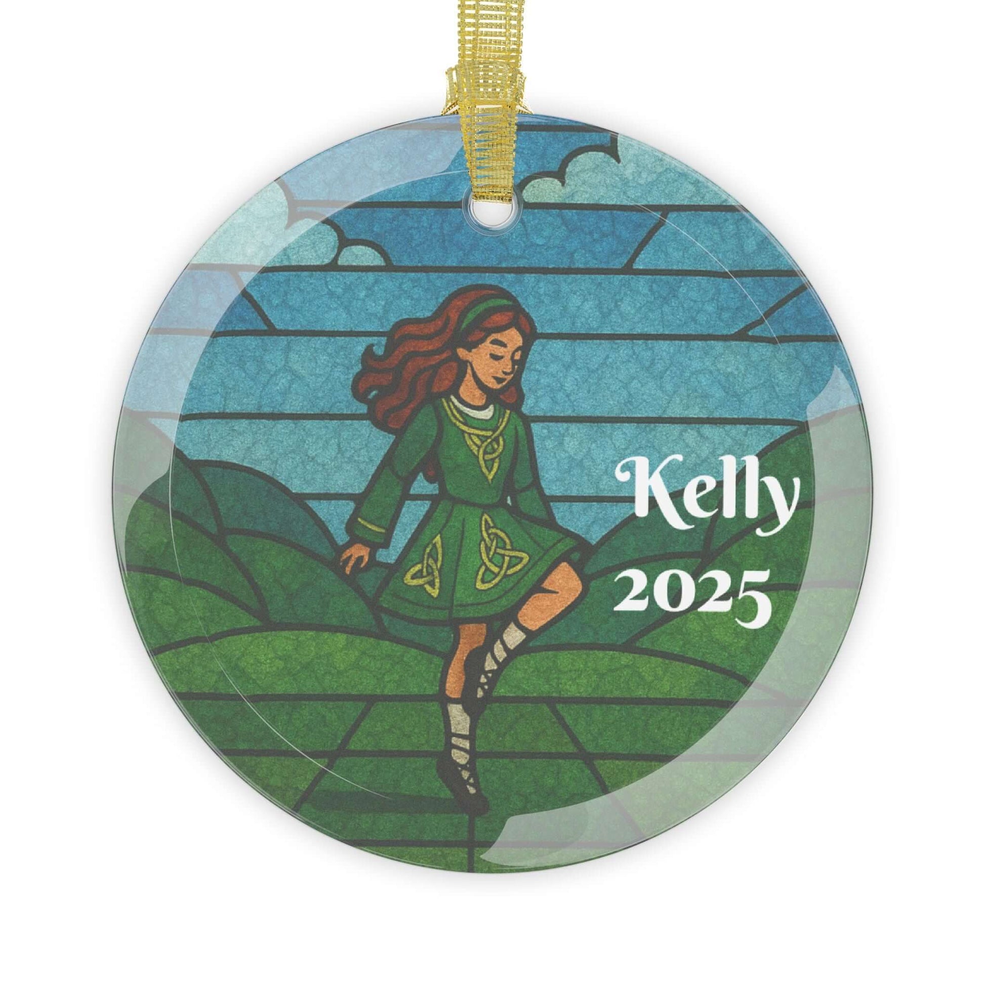 Celtic Christmas Ornament, Gift for Irish Dancer, Irish Dance Ornaments, Irish Dance Christmas Ornaments, Personalized Irish Dance Gifts