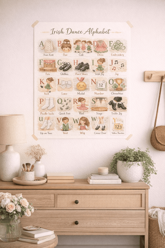 Irish Dance Poster, Irish baby Gift, Irish Baby Shower