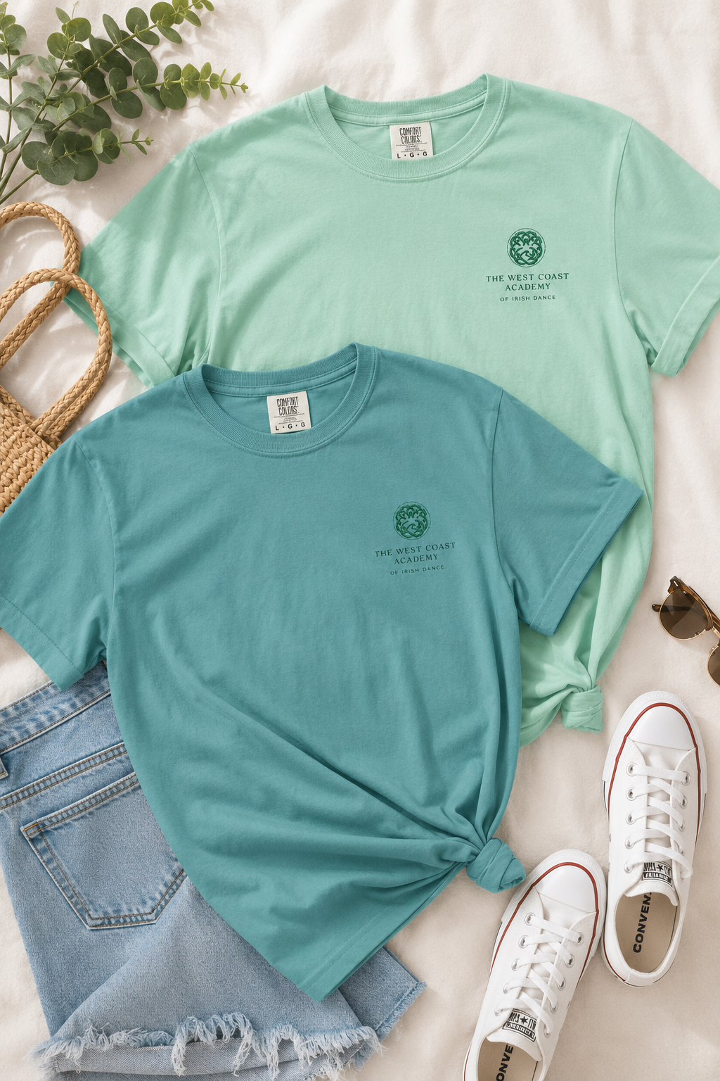 West Coast Academy of Irish Dance Embroidered Comfort Colors® Tee