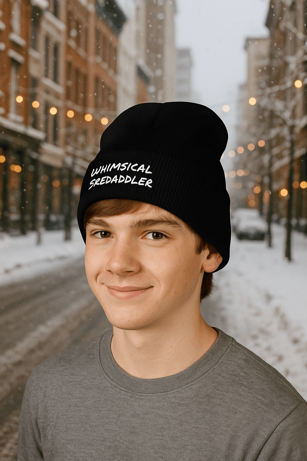 Whimsical Skedaddler Embroidered Beanie, Present for Irish Dancer