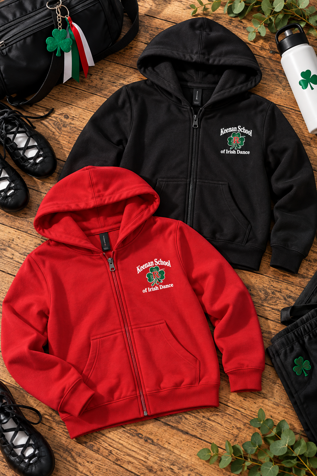 Keenan School of Irish Dance youth zip hoodie