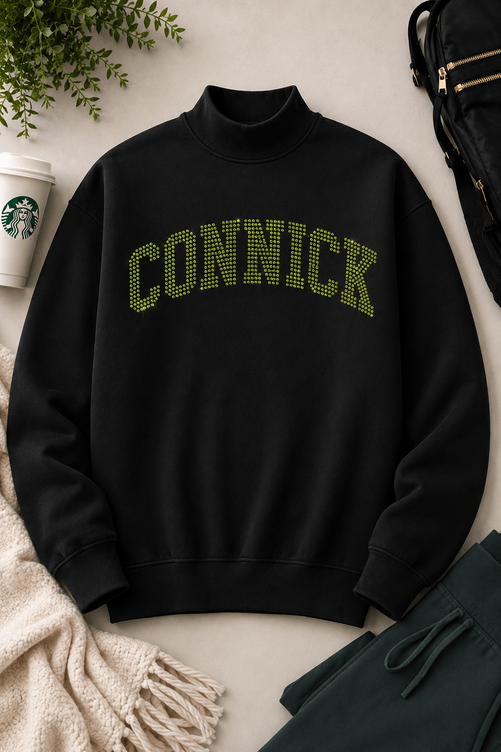 Connick Mockneck Sweatshirt- **Pre-order, ships by Oct 1** (Copy)