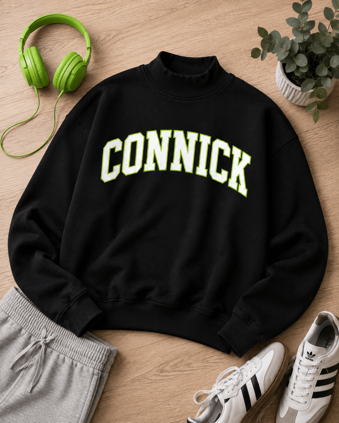 Connick Mockneck Sweatshirt- **Pre-order, ships by Oct 1** (Copy)