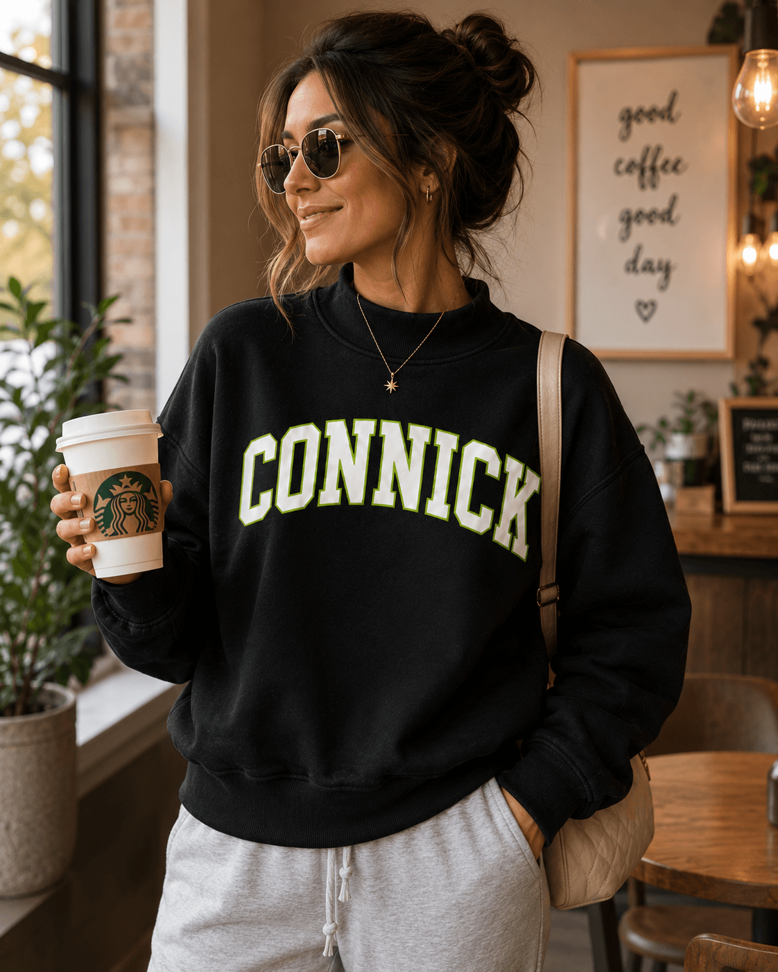Connick Mockneck Sweatshirt- **Pre-order, ships by Oct 1** (Copy)