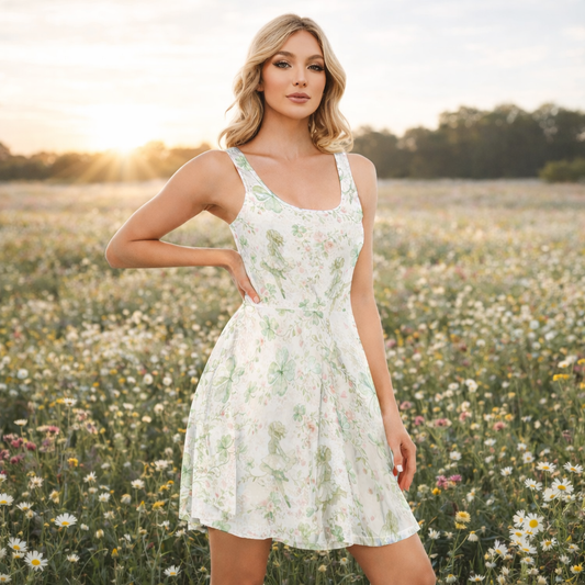 Dancing through Shamrocks Sleeveless Dress