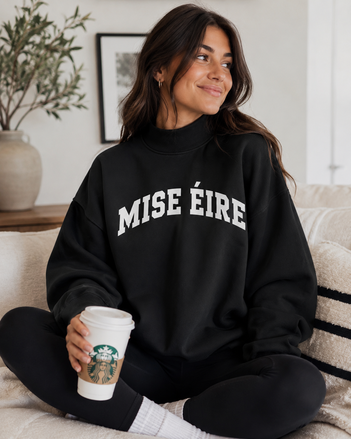 MISE EIRE Mockneck Sweatshirt- **Preoder, ships by Oct 1**