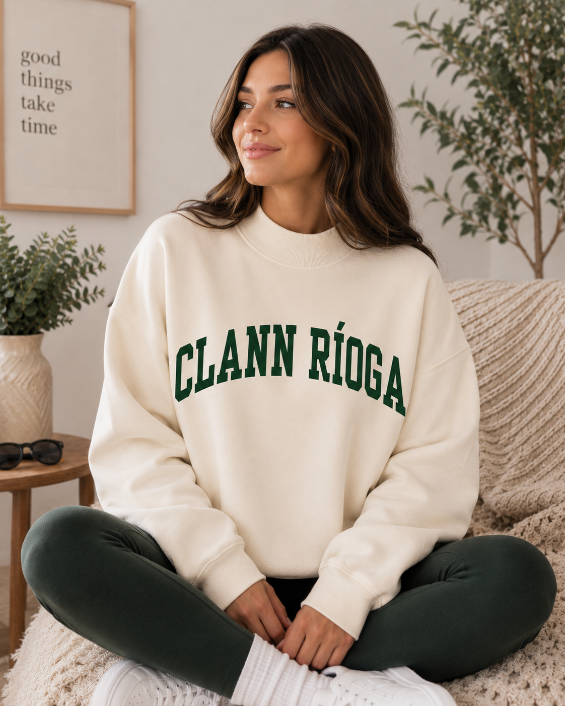 Clann Ríoga Mockneck Sweatshirt- **Pre-Order ships by Oct 1**
