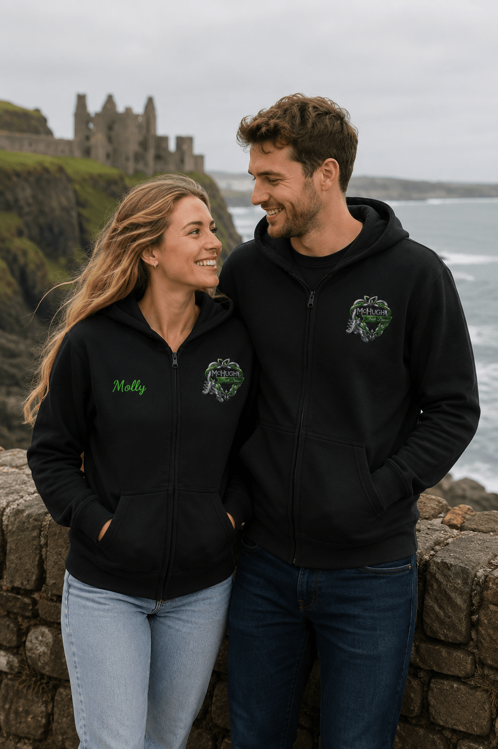 McHugh Adult Personalized Full Zip Hoodie