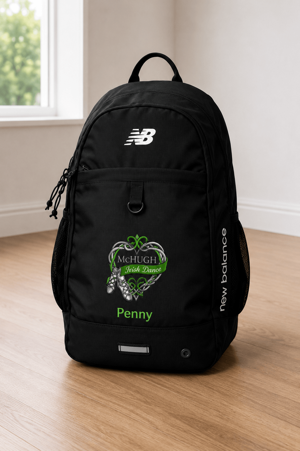 Irish Dance School Logo Backpack - McHugh Embroidered Backpack