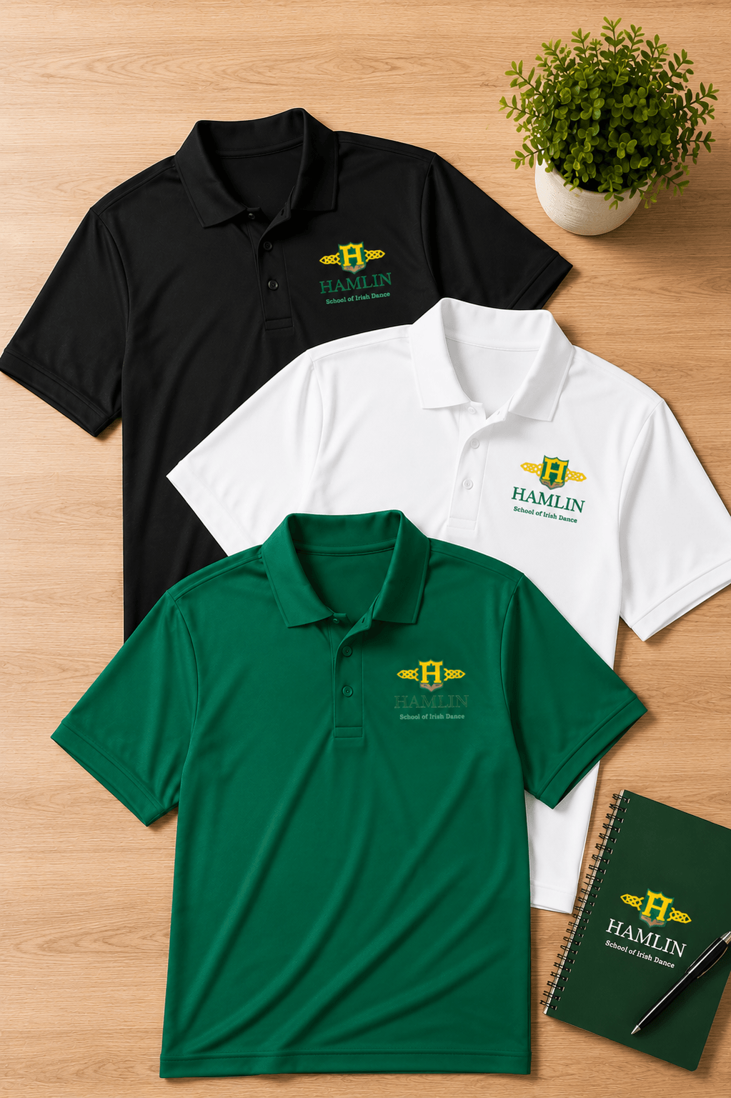 Hamlin Embroidered Performance Polo Shirt