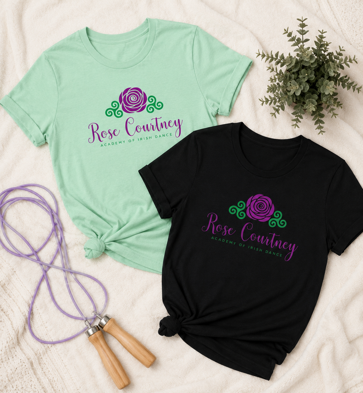 Rose Courtney Logo T-Shirt – Soft & Stylish Irish Dance School Gear