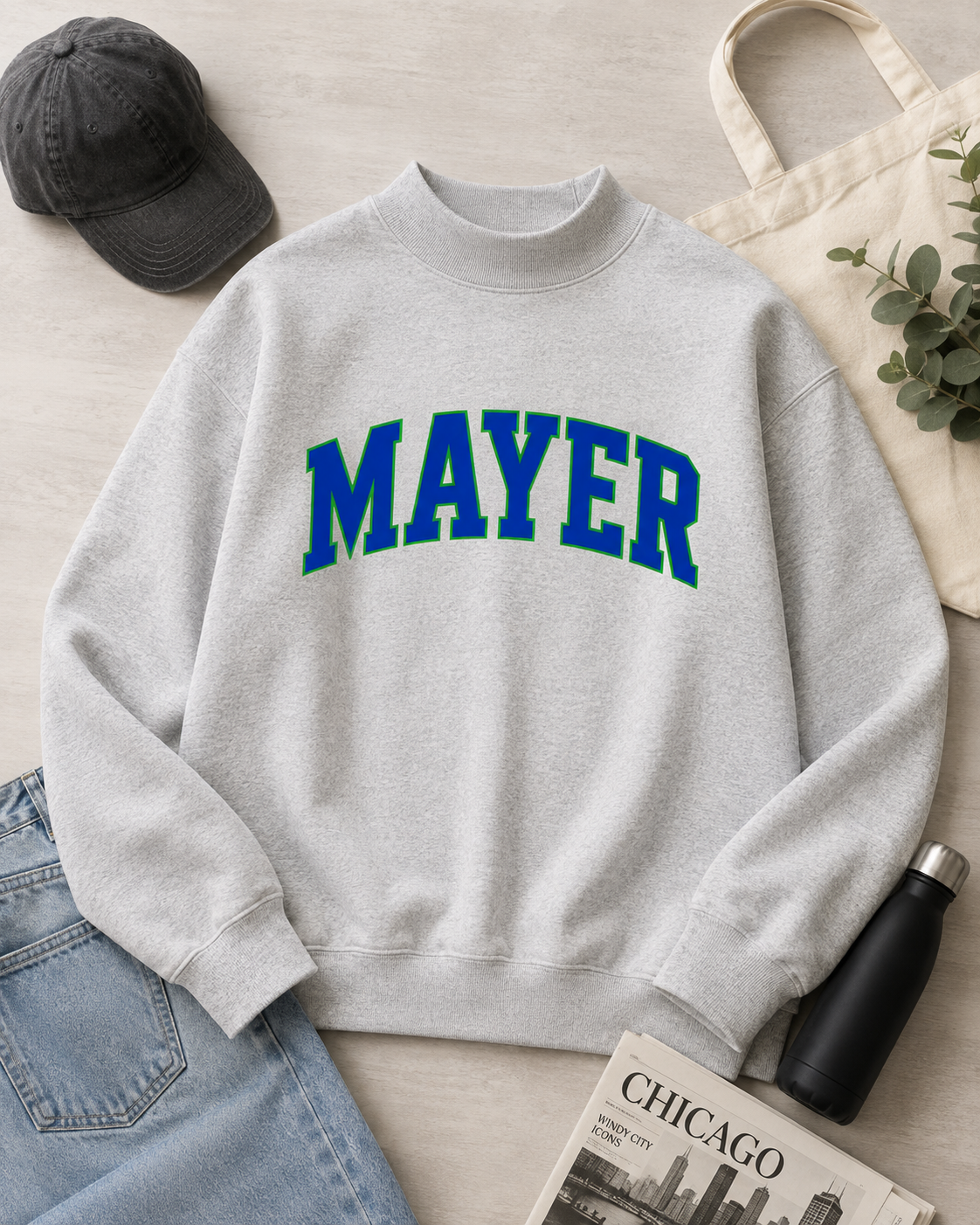 Mayer Mockneck Sweatshirt- **Pre-order, ships by Oct 1**
