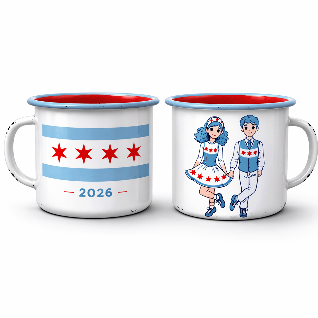 Chicago Mug, Irish Dance Mug, Irish Dance Worlds Mug, Enamel Mug