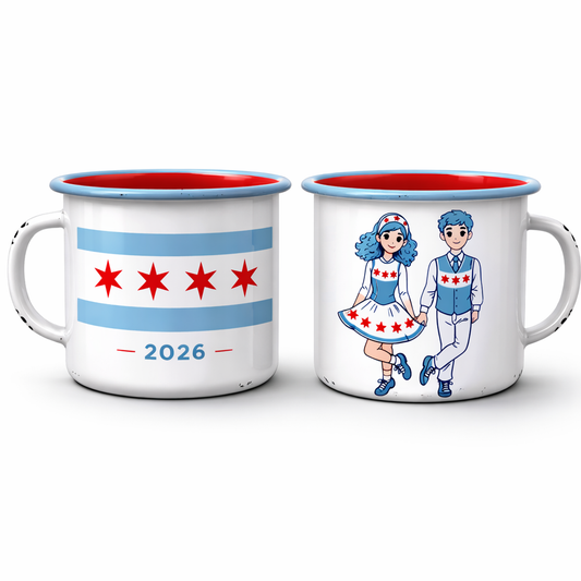 Chicago Mug, Irish Dance Mug, Irish Dance Worlds Mug, Enamel Mug