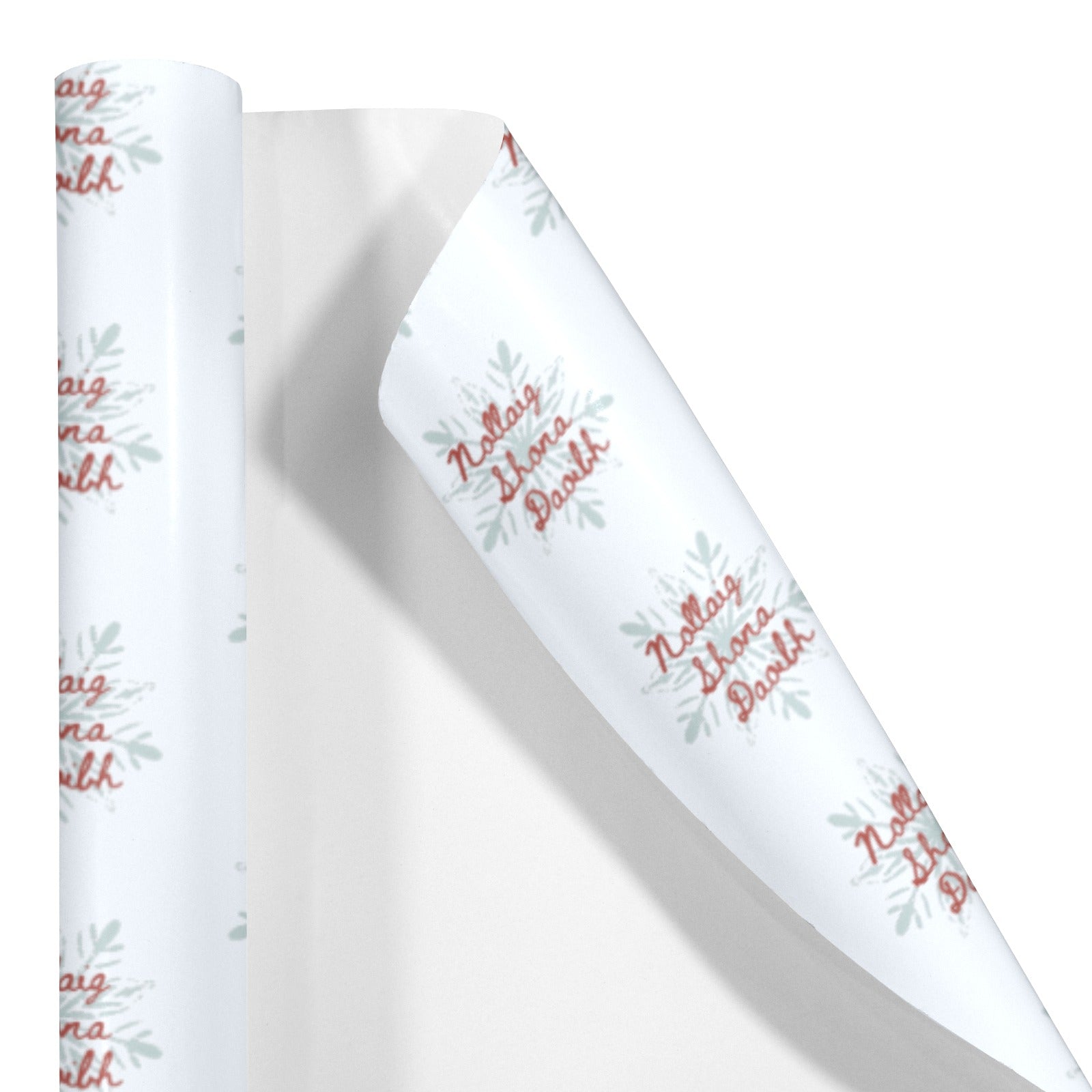 Gaelic Christmas wrapping paper for Irish families and Irish dance gifts