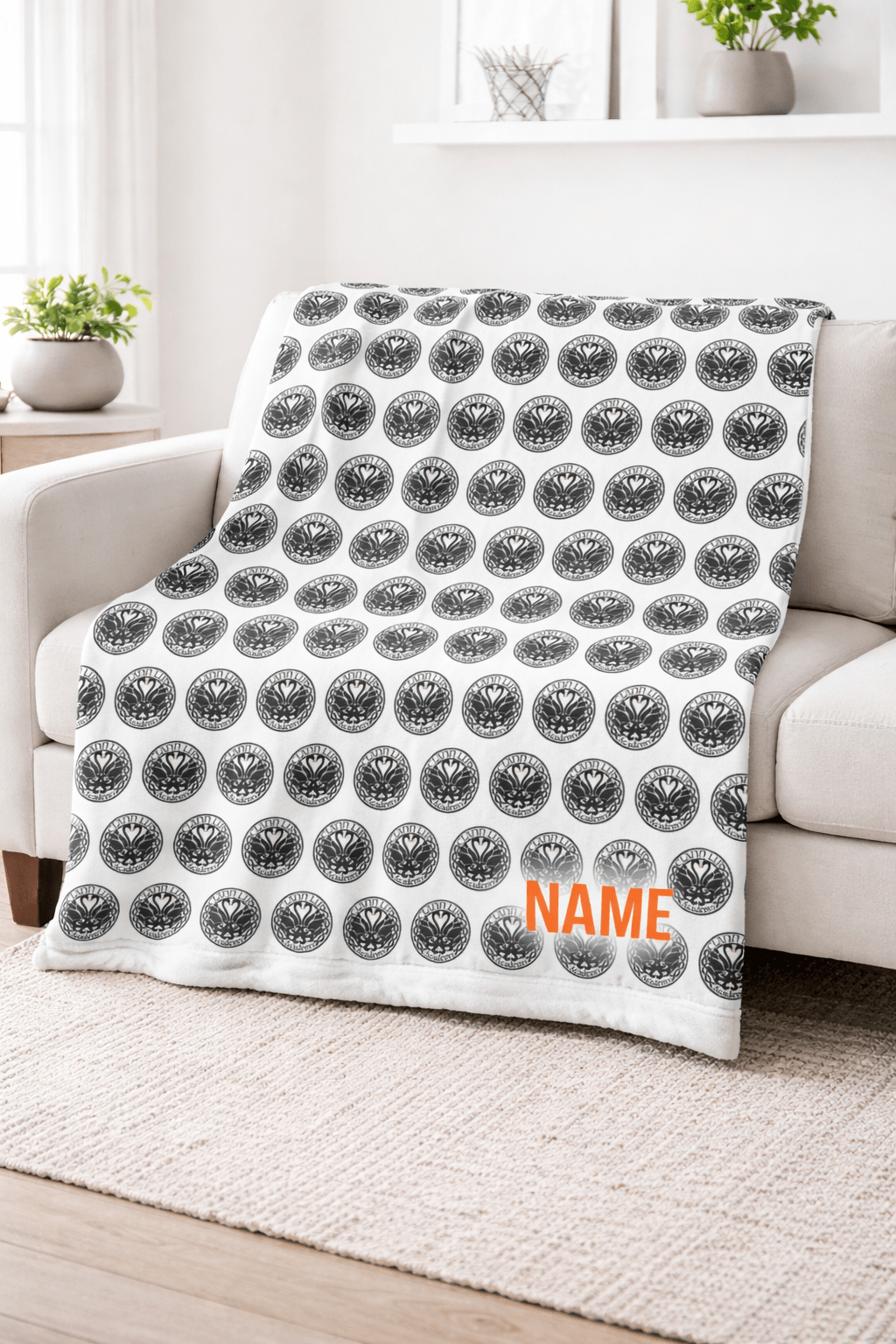 Custom Irish dance school blanket, irish dance team blanket, Irish Dance Gift