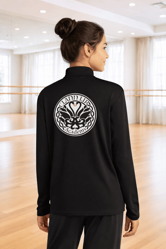 Clann Lir Black Performance Quarter Zip, Youth & Adult