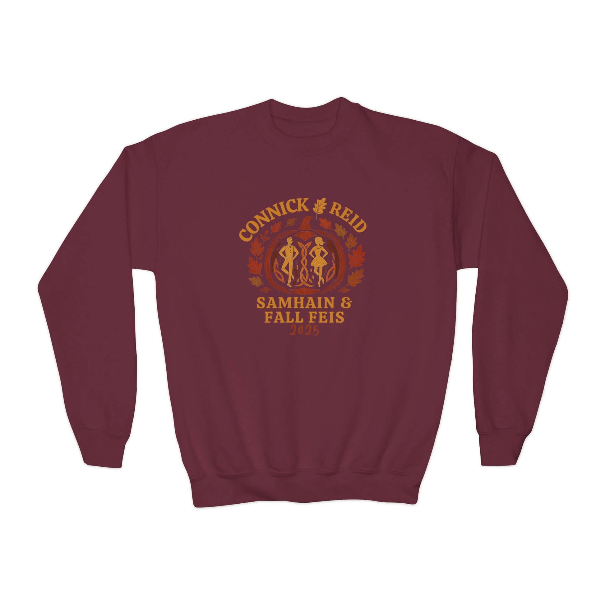 Connick & Reid Fall Feis 2025, Irish dance sweatshirt, Irish dance competition apparel, Irish dance school spirit wear, custom Irish dance team gear, Irish dance logo clothing, Feis day sweatshirt, Irish dance warm-up sweatshirt